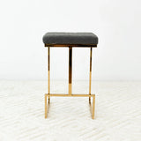 Joel - Mid Century Modern Luxury Upholstered Stool - Furniture Home Direct