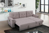 Ashlyn - Reversible Sleeper Sectional Sofa With Storage Chaise, USB Charging Ports And Pocket - Furniture Home Direct