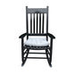 Classic Wooden Porch Rocker Chair White Populus Wood Comfortable Design - Furniture Home Direct