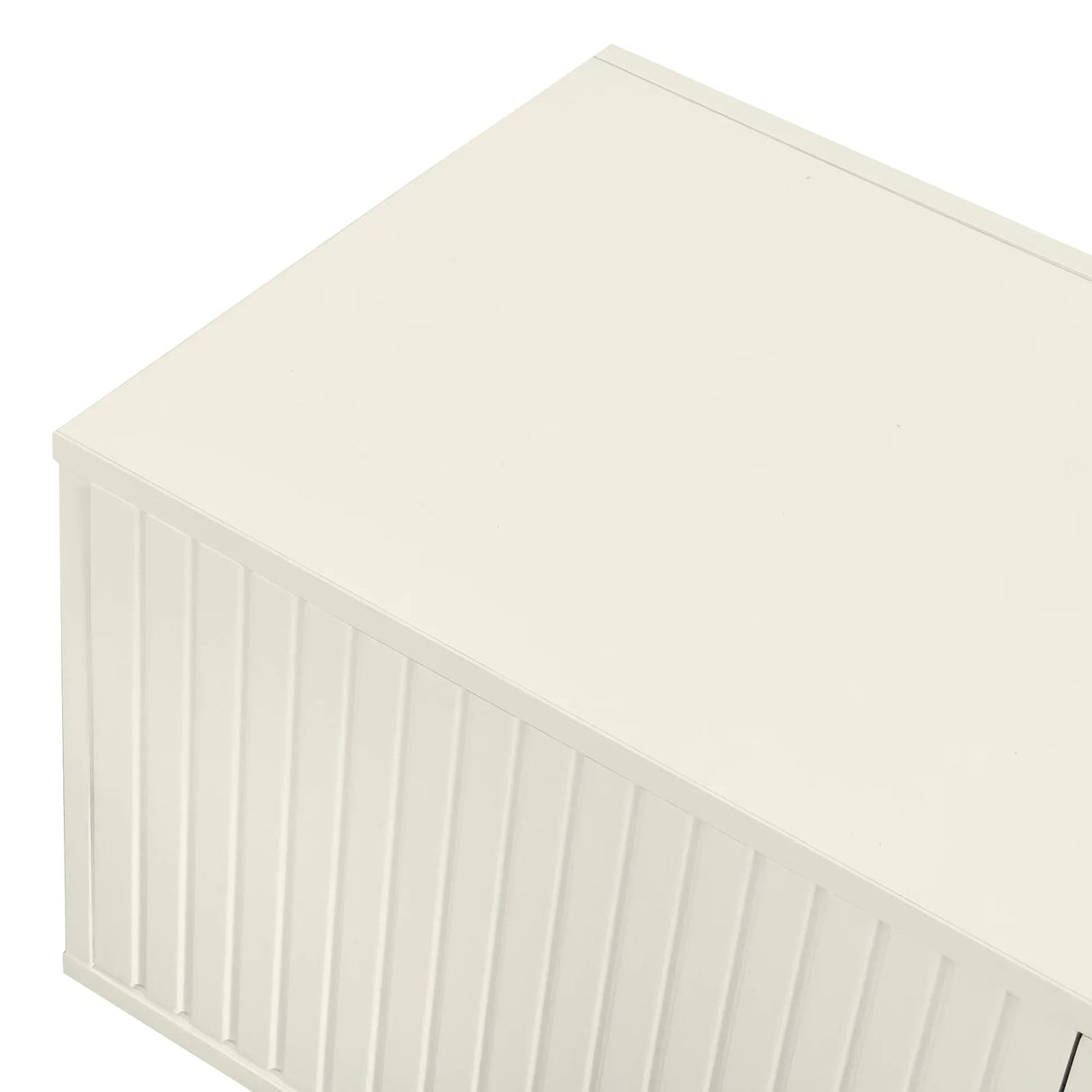 Modern Shoe Storage with Upholstered Cushions - Antique White - Furniture Home Direct