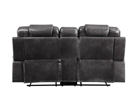 Braylon - Recliner Loveseat With Cupholder Console - Brown - Furniture Home Direct