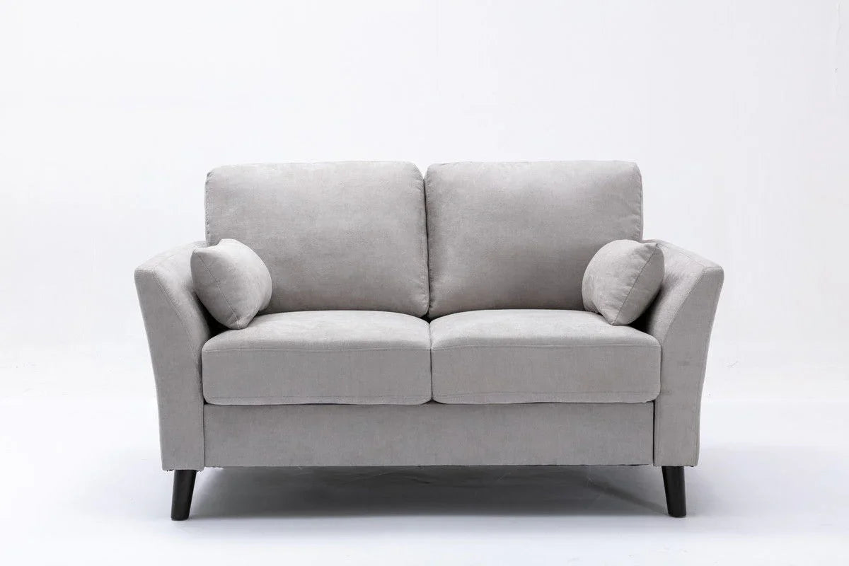 Damian - Woven Fabric Loveseat - Furniture Home Direct
