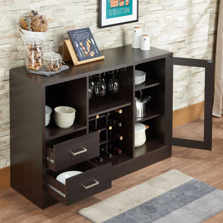 Hazen - Wine Cabinet III - Espresso - Furniture Home Direct