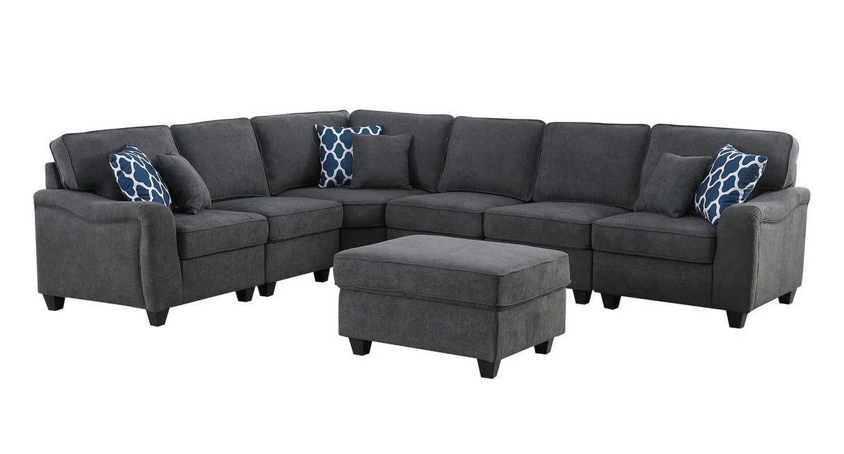 Leo - Woven Modular Sectional Sofa Comfort And Style - Furniture Home Direct