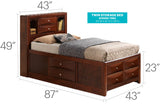 Marilla - Storage Bed With Bookcase Headboard - Furniture Home Direct
