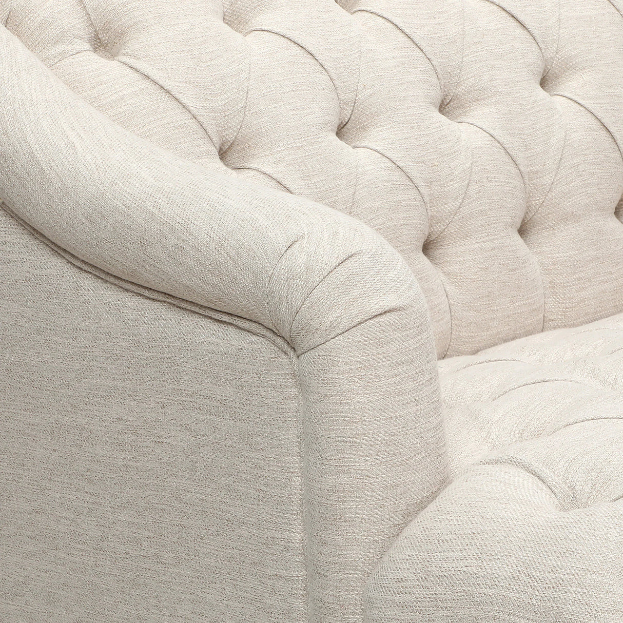 Sturdy Velvet Sofa - Beige - Furniture Home Direct