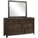 Dresser Cedar Lined Bottom Drawers - Antique Brown - Furniture Home Direct