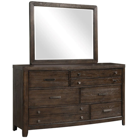 Dresser Cedar Lined Bottom Drawers - Antique Brown - Furniture Home Direct
