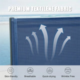 Outdoor Lounge Chair - Navy Blue - Furniture Home Direct