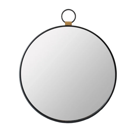 Wall Mirror With Frame, Contemporary Minimalist Accent Mirror For Living Room, Foyer, Entryway, Bedroom - Black - Furniture Home Direct
