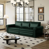 3 In 1 Convertible Sleeper Sofa With Nailhead Trim & Rolled Arm - Furniture Home Direct