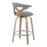 Gardenia - Mid Century Modern Fixed Height Counter Stool With Swivel (Set of 2) - Furniture Home Direct