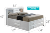 Marilla - Storage Bed With Bookcase Headboard - Furniture Home Direct