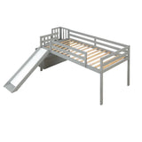 Loft Bed With Staircase, Storage, Slide, Full-Length Safety Guardrails, No Box Spring Needed - Furniture Home Direct