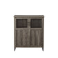 Modern Grooved Door Accent Cabinet - Furniture Home Direct
