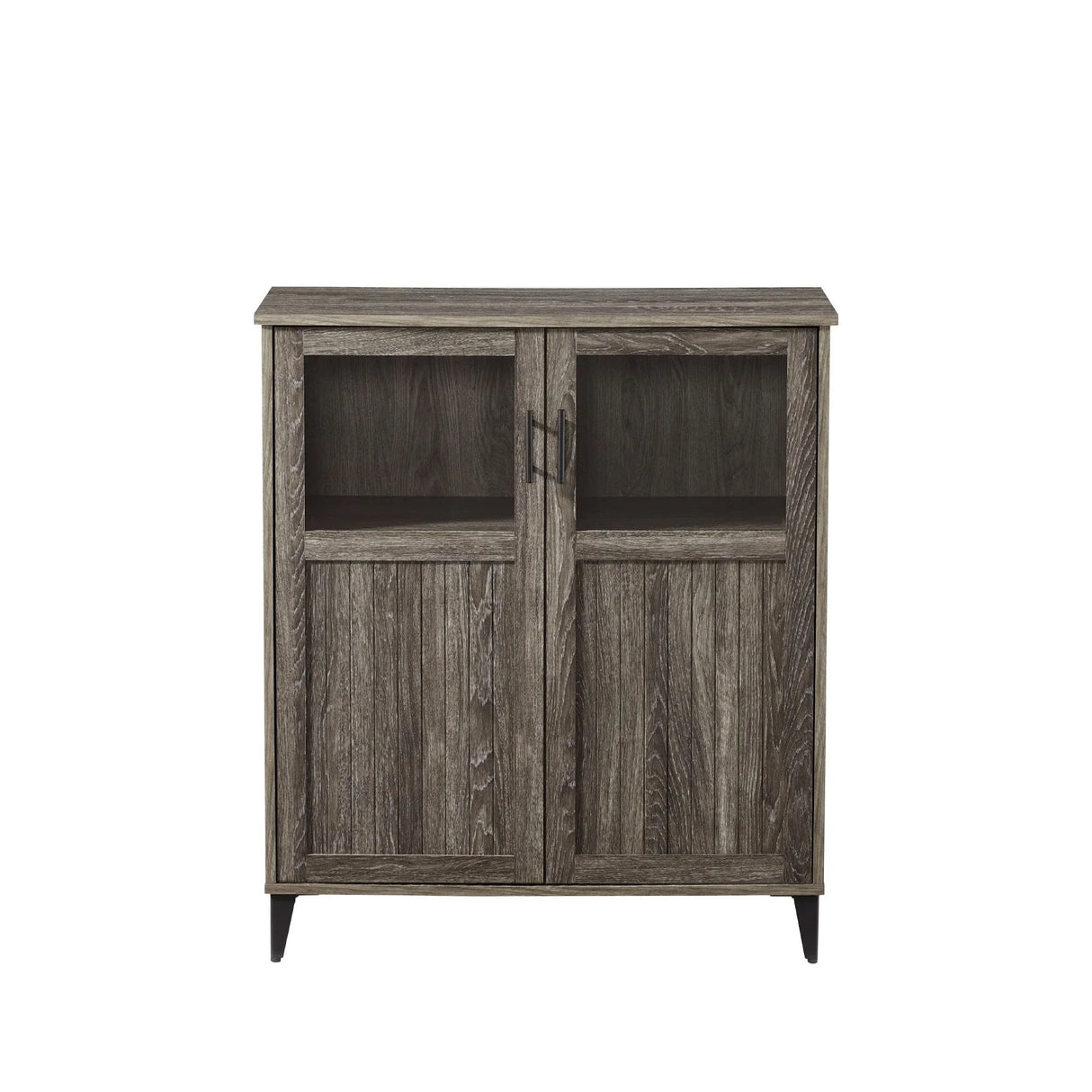 Modern Grooved Door Accent Cabinet - Furniture Home Direct