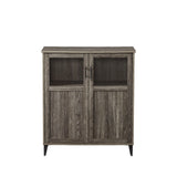 Modern Grooved Door Accent Cabinet - Furniture Home Direct