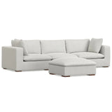 Jasmine Sofa and Ottoman - Off White - Furniture Home Direct