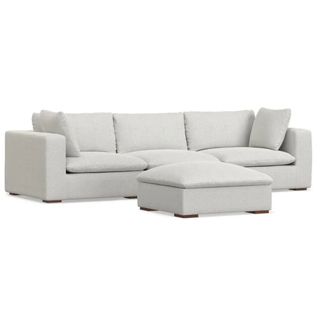 Jasmine Sofa and Ottoman - Off White - Furniture Home Direct