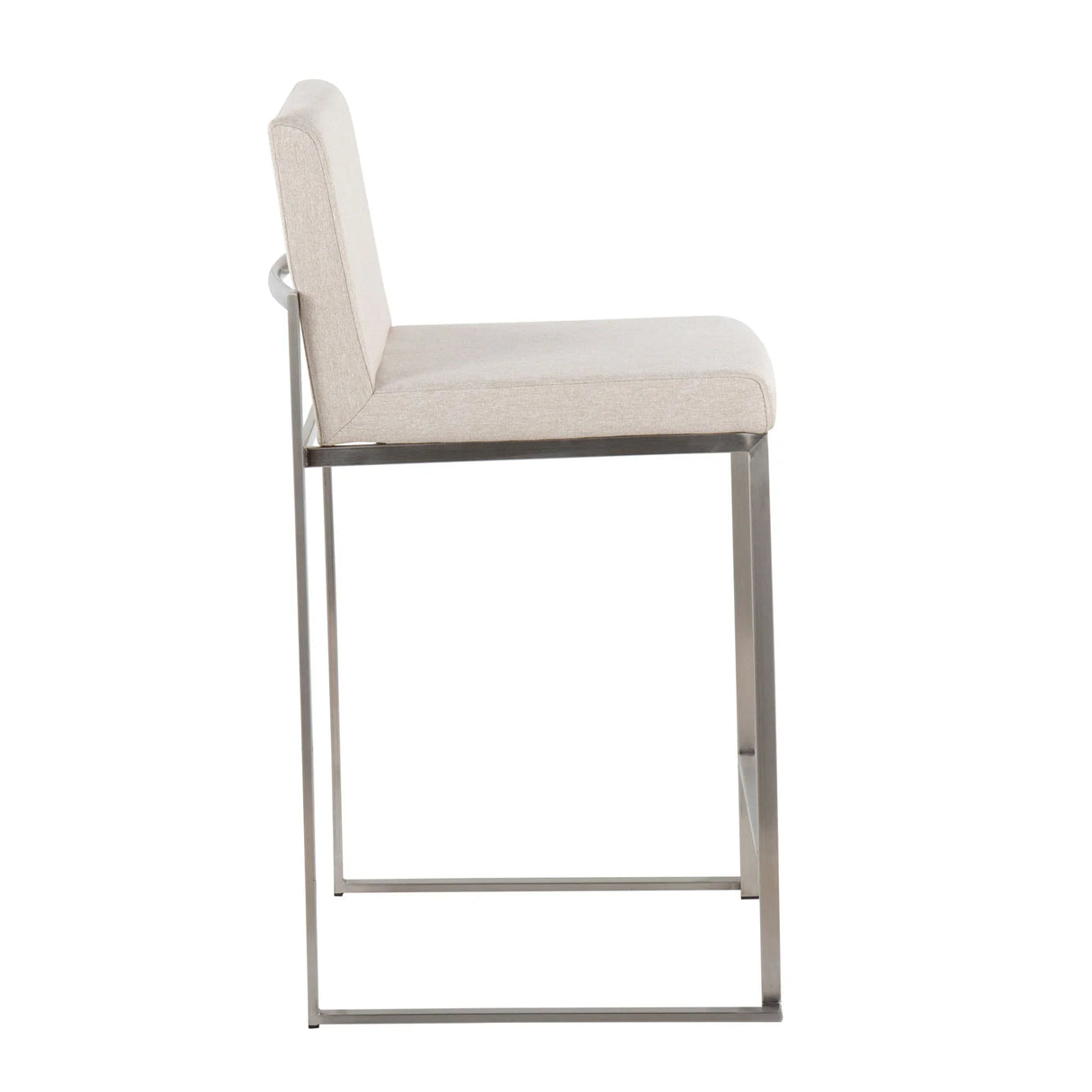 Fuji - Contemporary High Back Counter Stool, Functional Design - Furniture Home Direct