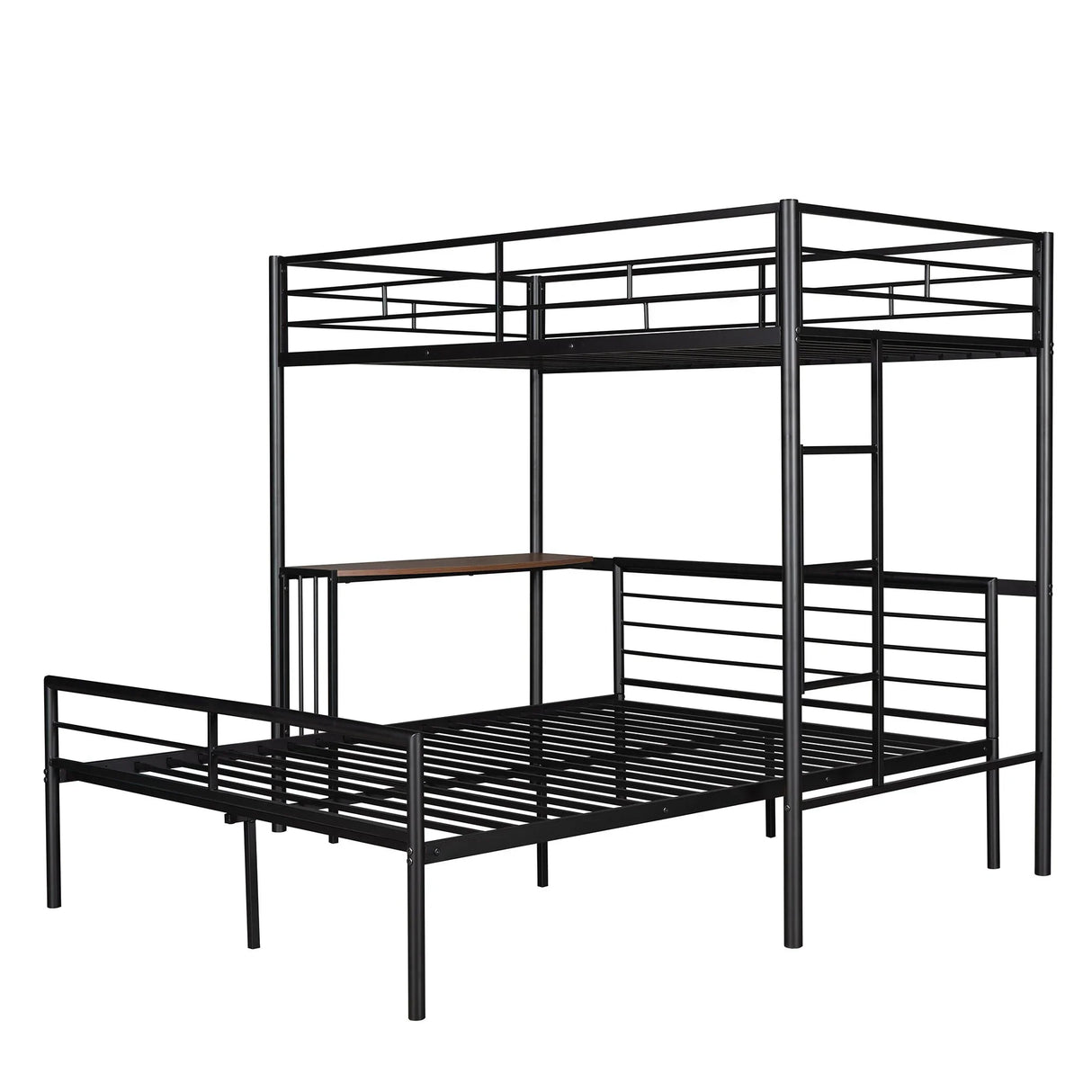Bunk Bed With Desk, Ladder And Quality Slats For Bedroom - Furniture Home Direct