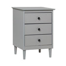 Classic 3 Drawer Solid Wood Nightstand - Furniture Home Direct