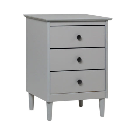 Classic 3 Drawer Solid Wood Nightstand - Furniture Home Direct