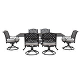 Stylish Outdoor 7 Piece Aluminum Dining Set With Cushion - Furniture Home Direct