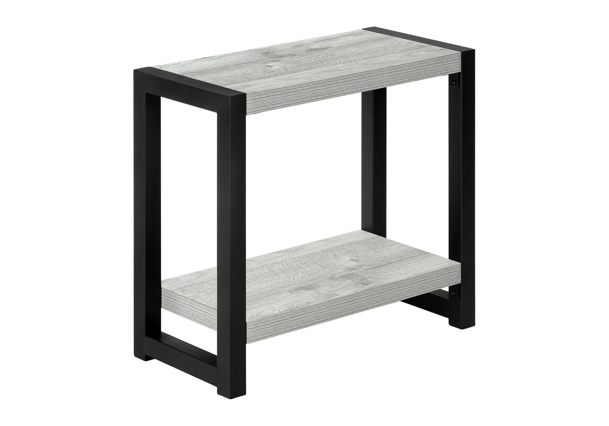 Accent Side Table, Narrow, Small, 2 Tier, Contemporary And Modern - Furniture Home Direct
