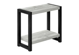 Accent Side Table, Narrow, Small, 2 Tier, Contemporary And Modern - Furniture Home Direct