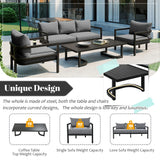 Modern Outdoor Patio Set - Gray - Furniture Home Direct