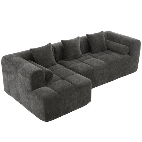 Sectional Free Combined Sofa With 2 Side Pockets - Furniture Home Direct