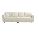 Modern Comfy Upholstered 4 Seat Sofa Cloud Couch,Deep Seat With Soft Pillows - Furniture Home Direct