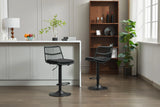 Counter Height Stools Rattan With Cushioned Seat Black - Furniture Home Direct