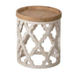 Stylish Rustic Round Wooden Table - Furniture Home Direct