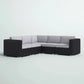 Luxurious Wicker Patio Sectional With Weather Resistant Sunbrella Cushions - Furniture Home Direct