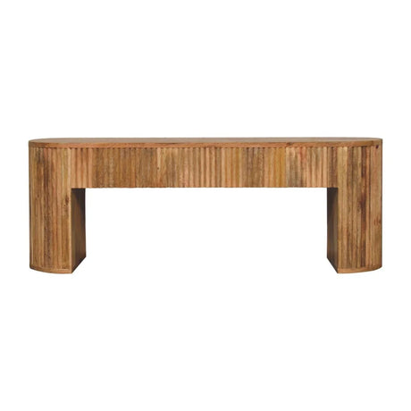 Soba - Straight Media Unit - Oak - Furniture Home Direct