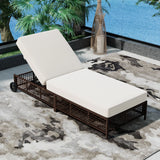 Outdoor Lounge Chair - Beige - Furniture Home Direct