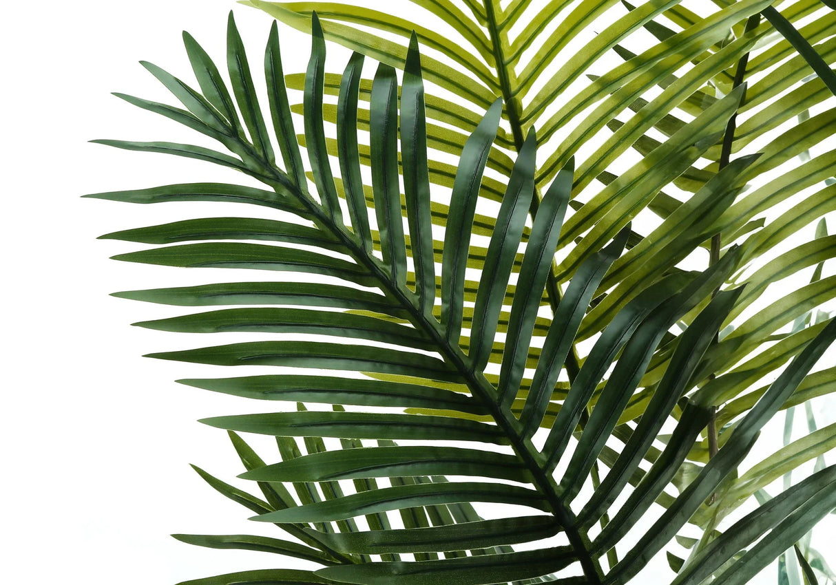 57" Tall, Artificial Plant, Palm Tree, Indoor, Faux, Fake, Floor, Greenery, Potted, Real Touch, Decorative - Green / Black - Furniture Home Direct