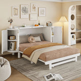 Murphy Bed With Hidden Storage & Modern Woven Design - Furniture Home Direct