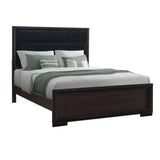 Queen Bedroom Set With Bed Dresser Mirror Nightstand Brown - Furniture Home Direct
