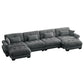 Super Comfort Oversized Modular Sectional Sofa With Movable Ottoman - Furniture Home Direct