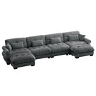 Super Comfort Oversized Modular Sectional Sofa With Movable Ottoman - Furniture Home Direct