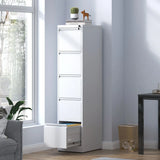 Steel Drawer Vertical File Cabinet With Lock For A4 Legal / Letter Size - Furniture Home Direct
