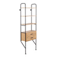 Lean - Industrial Bookcase - Black / Brown - Furniture Home Direct