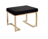 Boice Bench - Black / Champagne - Furniture Home Direct