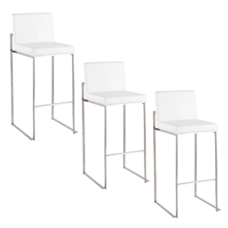 Fuji - Contemporary And Modern Elegance High Back Barstool - Furniture Home Direct