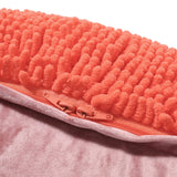 Sunny - Square Pouf, Versatile Ottoman Or Floor Cushion - Coral - Furniture Home Direct