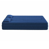 Modern Floor Sofa, With 2 Pillows, Convertible Teddy Fabric Foam Filled Bed - Furniture Home Direct