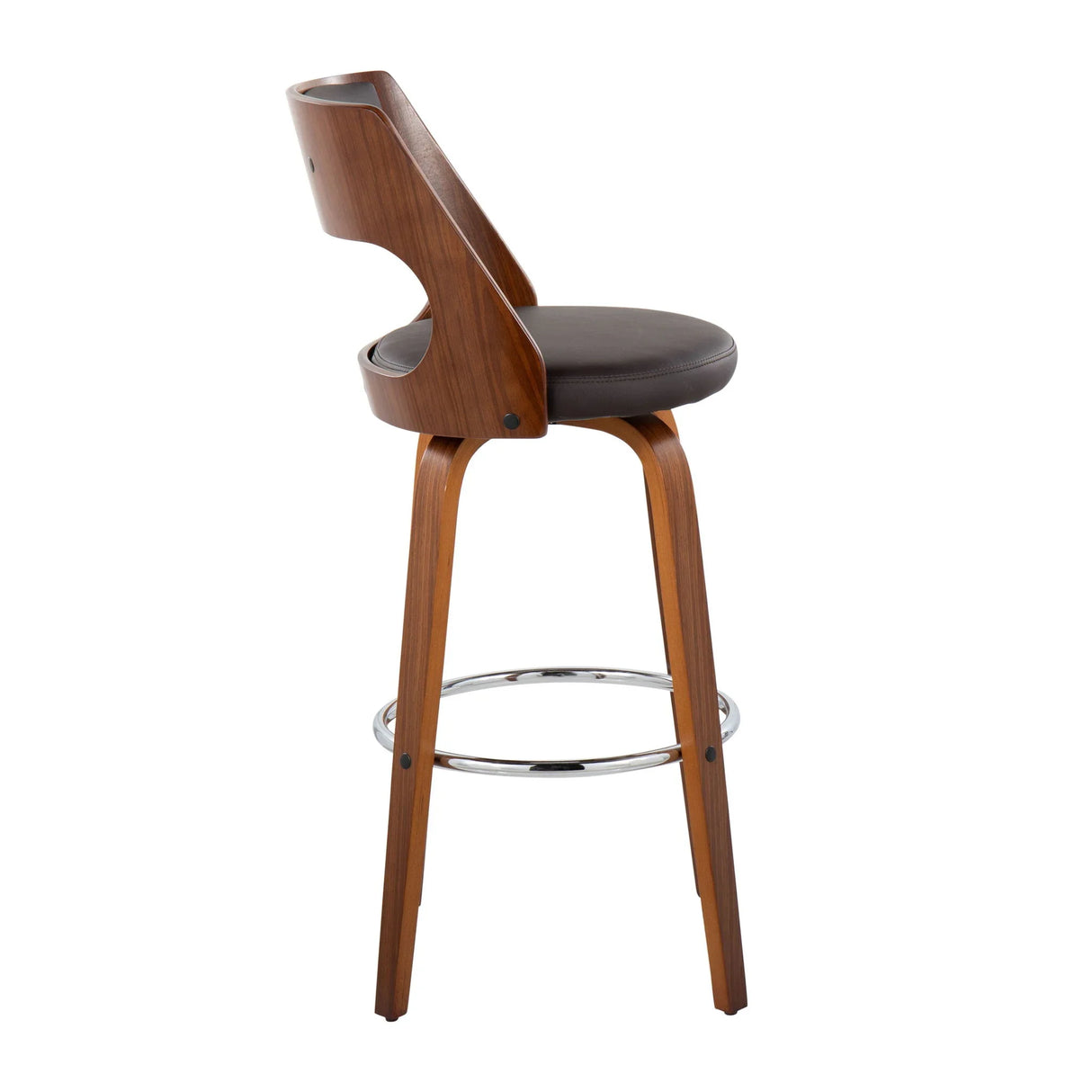Cecina - Mid-Century Modern Barstool With Swivel (Set of 2) - Furniture Home Direct